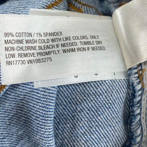 Universal Thread Womens Distressed Blue High Rise 90s Straight Jeans Size 4R - Picture 11 of 11